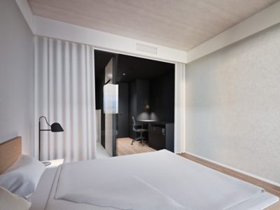 Teaser images for the construction of the Hotel Paradies