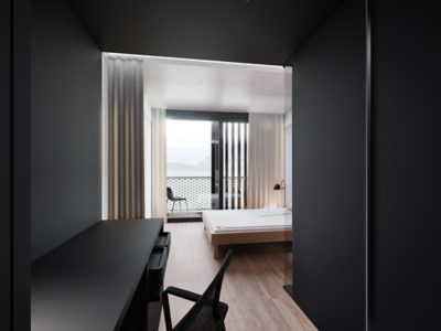 Teaser images for the construction of the Hotel Paradies