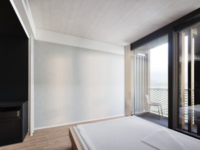Teaser images for the construction of the Hotel Paradies