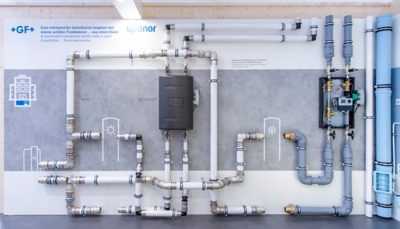 Shaping tomorrow’s sustainable buildings with the strength of a combined portfolio. Source: GF Building Flow Solutions