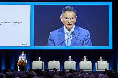 129th Annual Shareholders' Meeting of Georg Fischer AG at the IWC Arena in Schaffhausen (Switzerland)