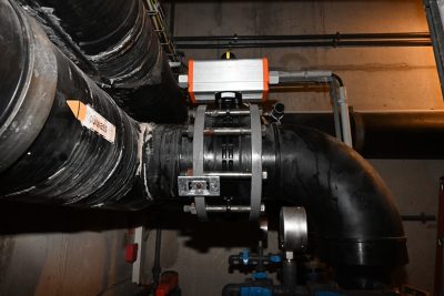 The filter flushing system with the new Butterfly Valve 565