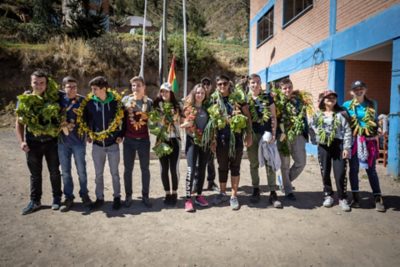 Projektgruppe Bolivien - Begrüssung in Ocuire