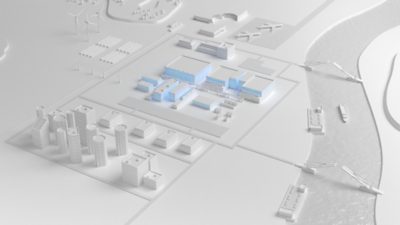 Data Center Isometric Visualization to showcase the importance of cooling in a Data Center 