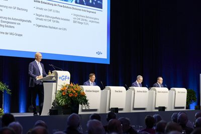 At today’s 130th Annual Shareholders’ Meeting of Georg Fischer AG, shareholders approved all proposals put forward by the Board of Directors. Ton Büchner and Christopher Guérin were newly elected to the Board of Directors.
