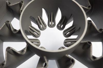 3D-printed metal component for Industrial Gas Turbines - by GF Casting Solutions