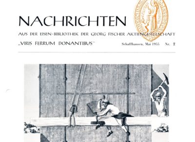 Nachrichten aus der Eisenbibliothek, 2/1955, Cover