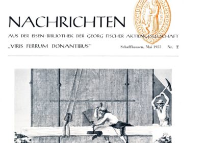 Nachrichten aus der Eisenbibliothek, 2/1955, Cover