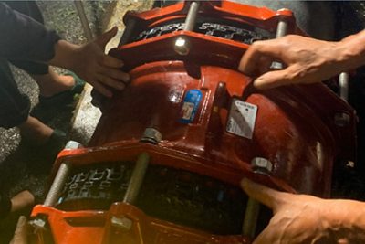 The MULTI/JOINT® coupler was successfully installed at the Rach Rop 1 Bridge.