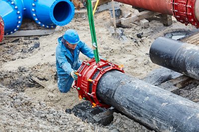 By pre-installing MULTI/JOINT® on the pipe ends, significant time was saved.