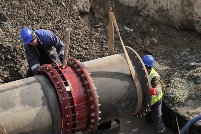 By pre-installing MULTI/JOINT® on the pipe ends, significant time was saved.