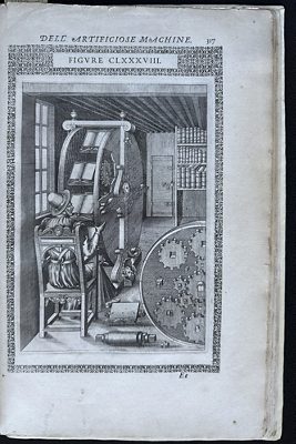 Ein Browser aus dem 16. Jahrhundert: Ramellis Bücherrad.
