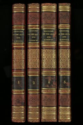 Die vier Bände des Registers.