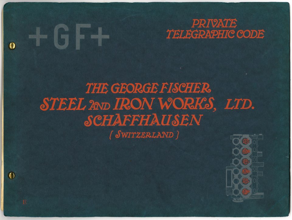 Das Titelblatt des «GF Private Telegraphic Code».