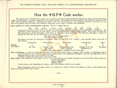 An explanation of how messages in the GF code are composed.