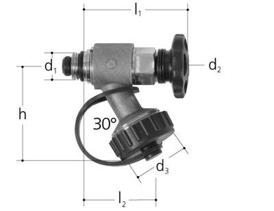 Brass Drain Cock Valve for Controlled System Drainage in Heating Installations