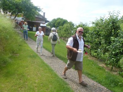 Rückblick Ausflug P05 am 2. Juni 2022 - Rebberg Besichtigung in Planwagen / Spargelessen