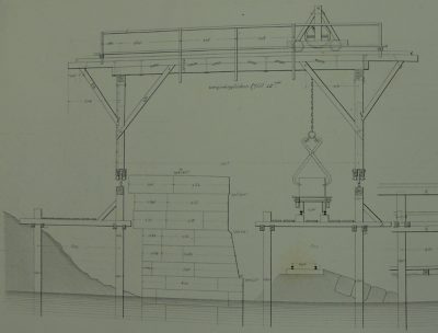 Eisenbahnbrücke über die Aare bei Busswyl, Laufkran