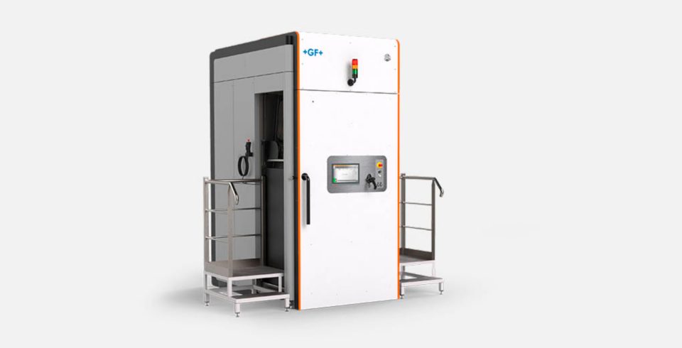 DMP Factory 500 Depowdering Module Side