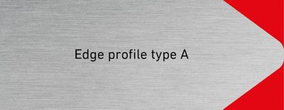 Edge profile type A