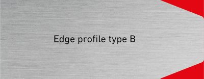 Edge profile type B