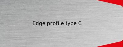 Edge profile type C