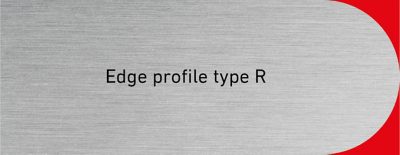 Edge profile type R