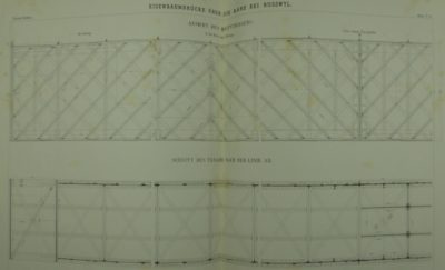 Eisenbahnbrücke über die Aare bei Busswyl, Gitterwerk