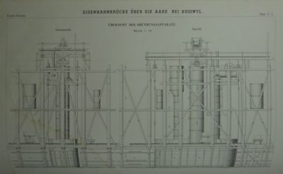 Eisenbahnbrücke über die Aare bei Busswyl, Gründungsapparate