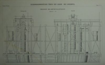 Eisenbahnbrücke über die Aare bei Busswyl, Gründungsapparate