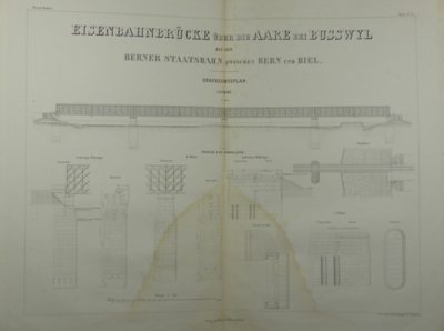 The Railroad Bridge over the Aare near Busswyl, overview plan