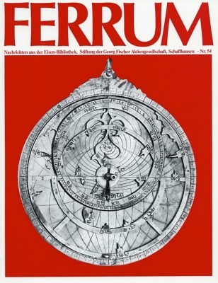 Ferrum 54/1983, Cover