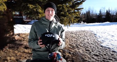 Andri Ragettli mit seinem neuen Helm