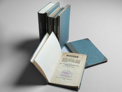 A complete set of original editions of Fischer’s journals (Photo: Nik Hunger).