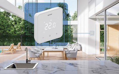 Available as wired or wireless versions, the new Uponor Smatrix Thermostats can be installed with wiring (Base) or completely wireless (Wave) to suit various installation preferences. Operating completely noiselessly and with a sleep mode ensures comfort without disturbances in all rooms. They are equipped with a built-in Relative Humidity (RH) sensor to achieve the best humidity management in cooling applications. The thermostats are compatible with the entire Uponor Smatrix portfolio, designed for long-term reliability and easy upgrades. Source: GF Building Flow Solutions