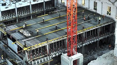 At Trident Park, the entire HVAC system is geared toward energy efficiency. TABS, which is embedded into the concrete structure, covers the cooling baseload. Source: Trident Park Ltd.