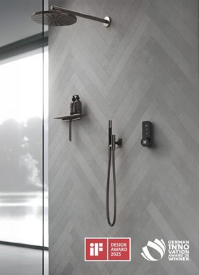 The Uponor I-Shower is setting a new standard of shower experience providing highest shower comfort, while saving water and energy, enabling full architectural and design freedom, and reducing installation time. Source: GF Building Flow Solutions