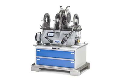 The IR- 225 M infrared fusion machine’s awarded design - seamlessly merges the trusted functionalities of IR welding technologies with innovative features, driving forward to make jointing faster, easier, and more reliable. Source: GF