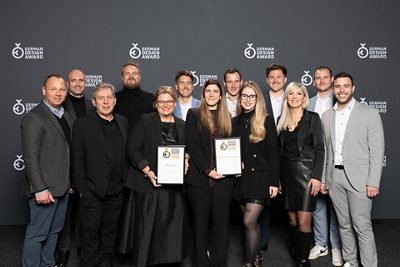 The two winning GF teams in front of the award’s wall of fame. F.l.t.r: Achim Mühlhausen (Brands and Emotions GmbH), Julian Lothring (M+W Gruppe), Axel Loritz (imagineering GmbH), Markus Klein (M+W Gruppe), Beatrix Pfundstein (GF), Arianna Piazza (GF), Thomas Waldraff (GF), Benedikt Engesser (GF), Basil Rüdlinger (GF), Lennart Heinemann (GF), Mariano Gutierrez (GF). Source: © GDC / Team Lutz Sternstein