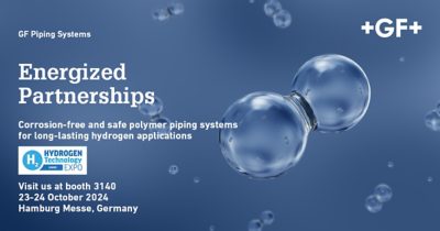 GF Piping Systems präsentiert Wasserstoff-Innovationen auf  der Hydrogen Technology Expo 2024