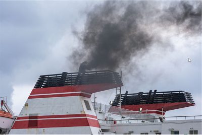Cruise ships need to decrease the CO2-footprint