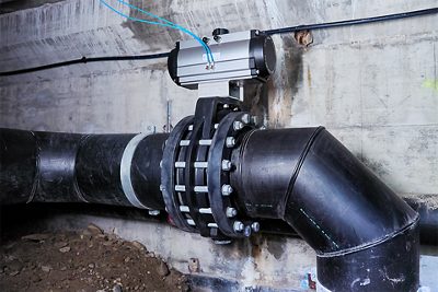 Butterfly Valve 565 Big DN400 installation