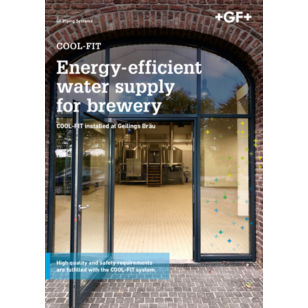 Energy-efficient water supply for brewery