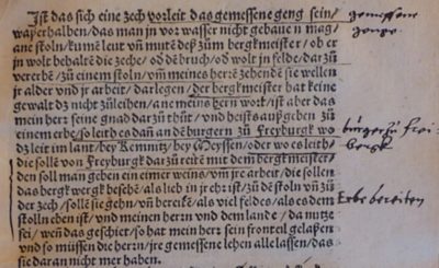 Johann Haselbergs «Vrsprung gemeynner Berckrecht»