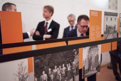 The exhibition contains historic images of the Corporate archives and will be open until November. 