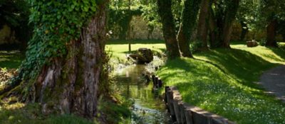 In the mittel of our cloister is a wonderful counrtyard with a beautiful stone fountain. 