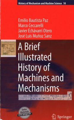 Cover "A brief illustrated history of machines and mechanisms"