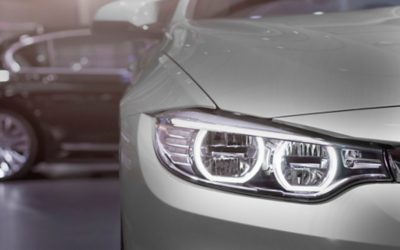 All LED adaptive headlight of a modern car. Headlight consists of 16 individual matrix LED units that can be switched on, off or dimmed, depending on driving conditions.; Shutterstock ID 629245979; Purchase Order: BDS-Automotive; Job: For SST; Client/Licensee: ; Other: 