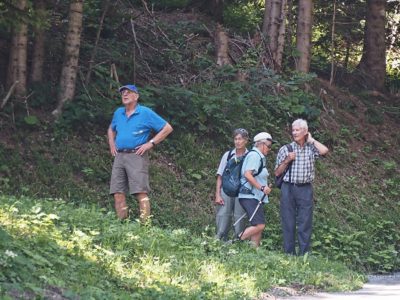 Rückblick Wanderung P8 am 28. Juli 2022: Raten und Gottschalkenberg