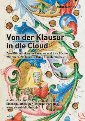 Flyer zur Ausstellung "Von der Klausur in die Cloud"